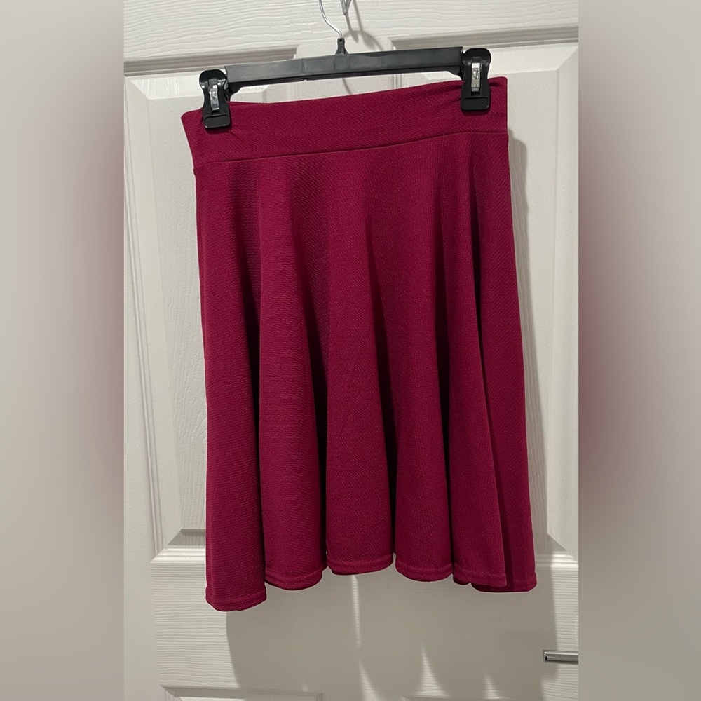 Burgundy skirt